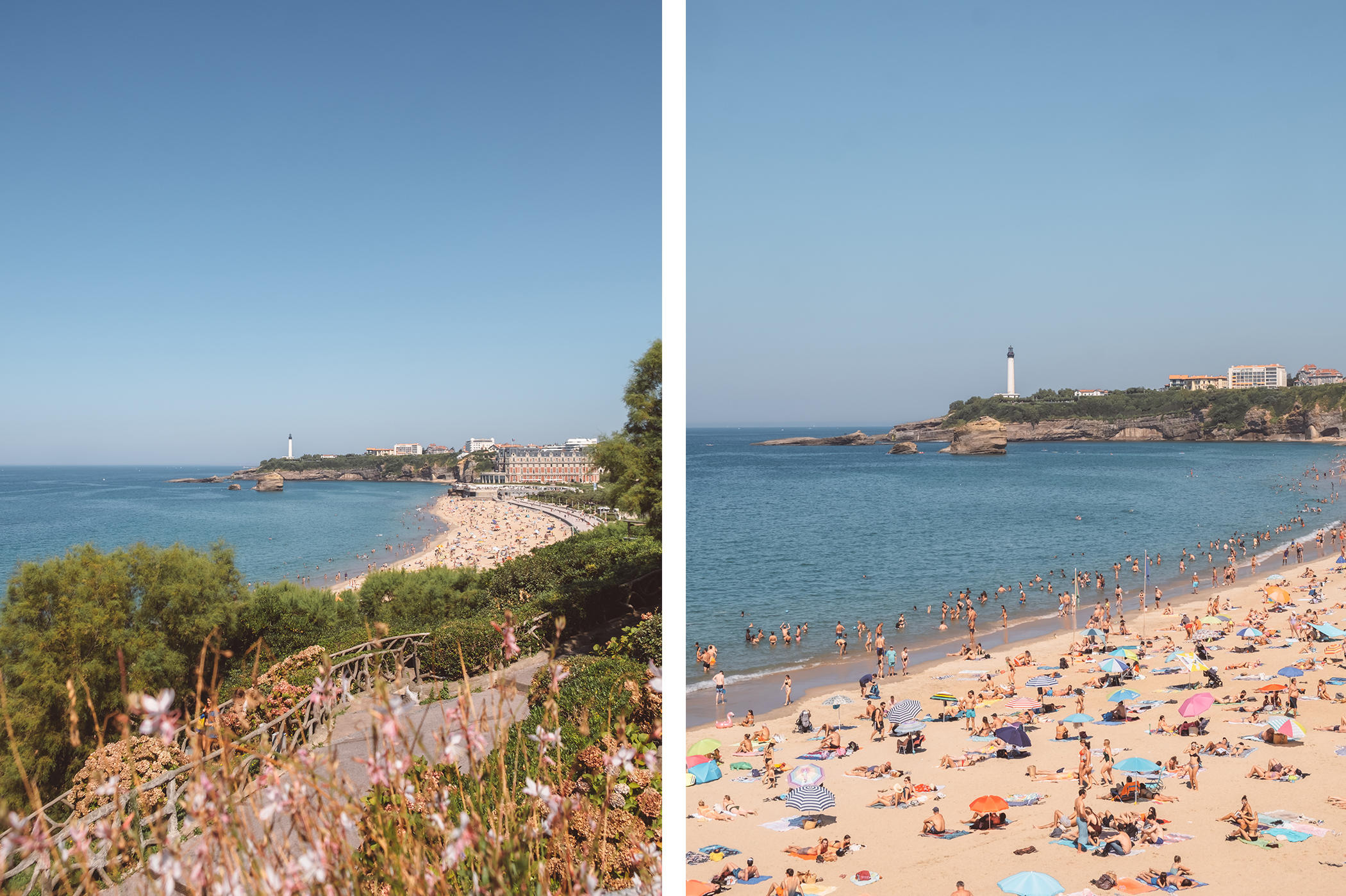 La plage des fous à Biarritz, un lieu idéal pour profiter de l'été