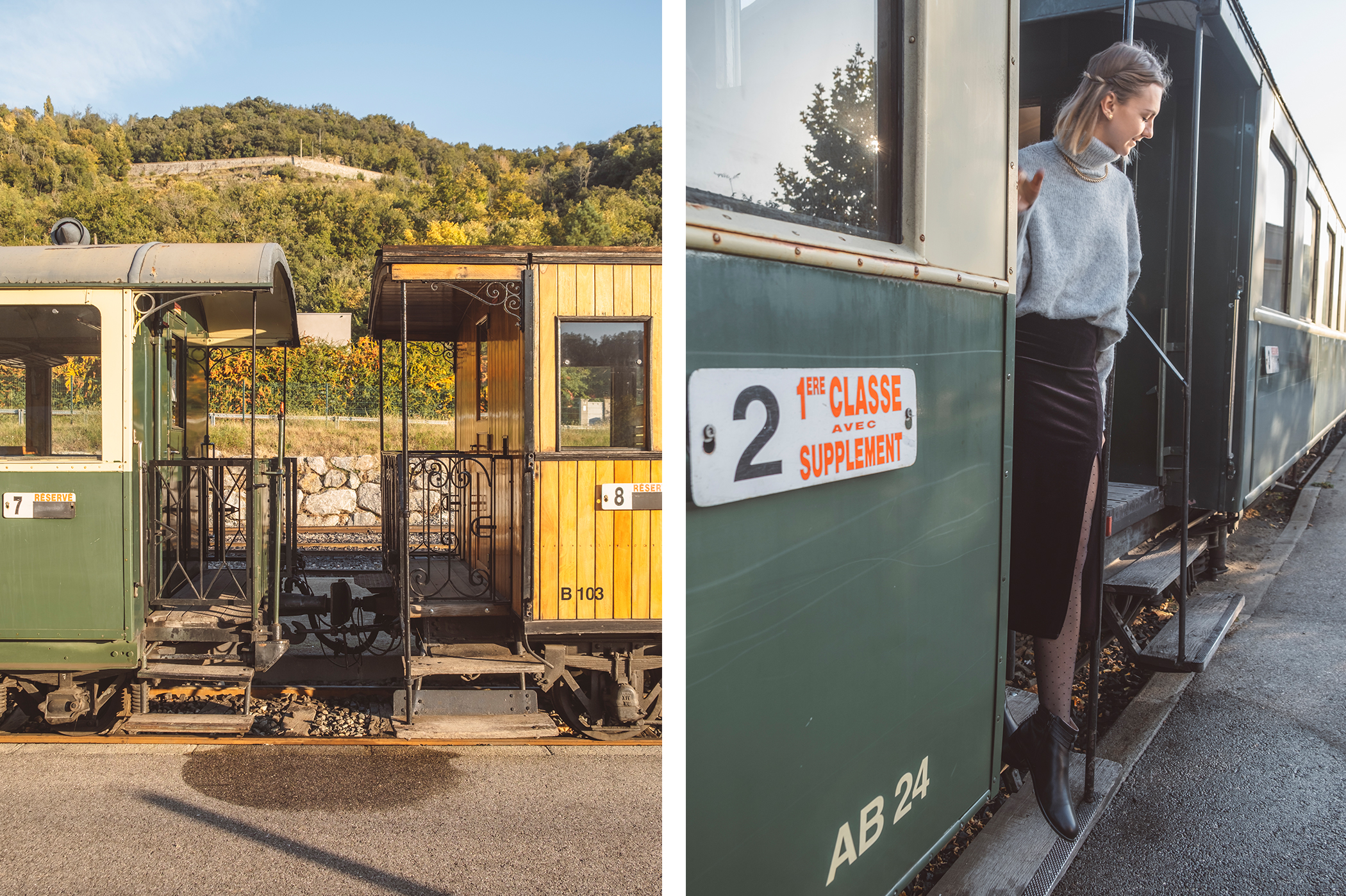 Les wagons d'un autre siècle du train de l'Ardèche