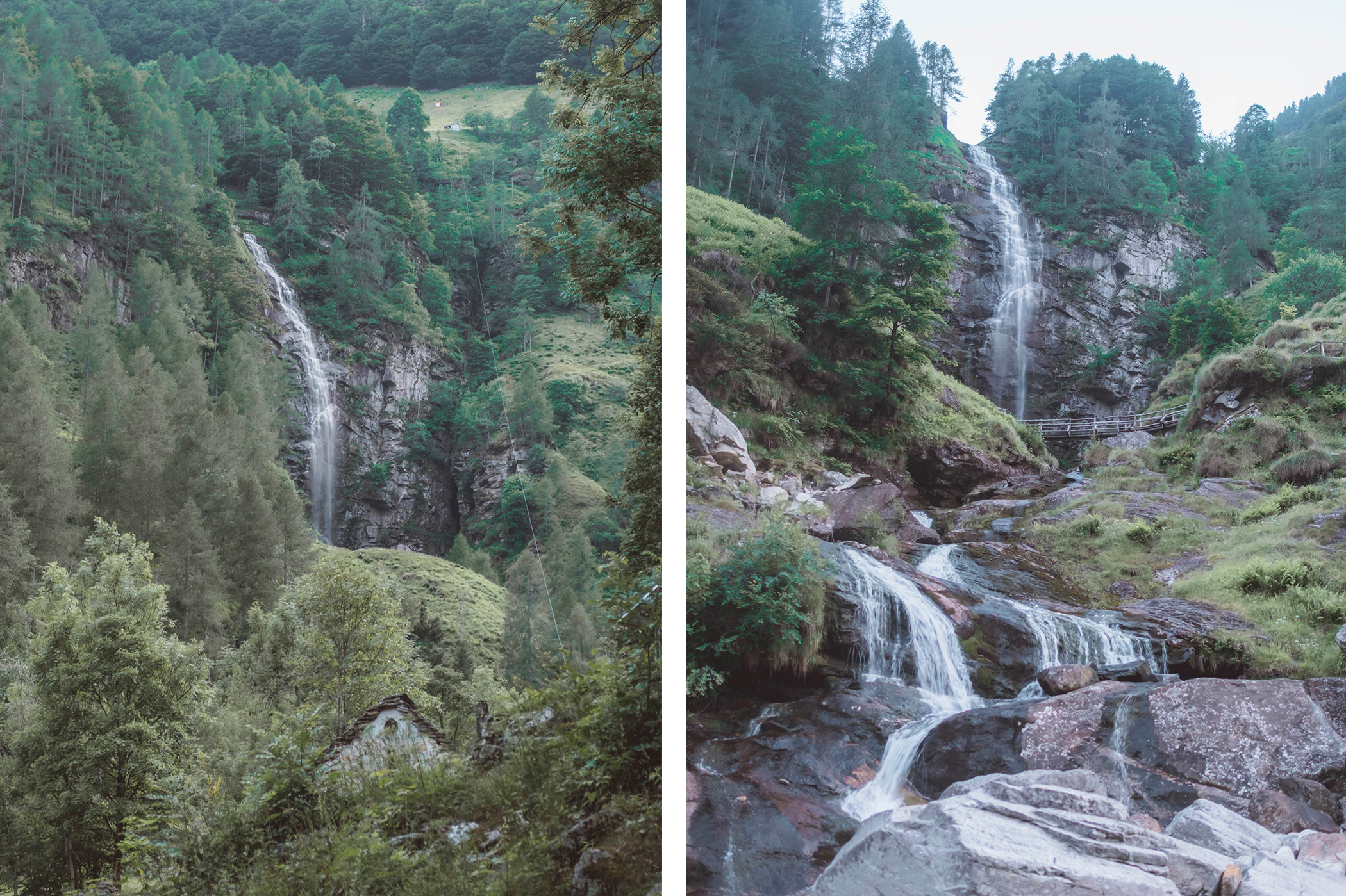 Cascade la Froda, la cascade du fond du Val Verzasca 