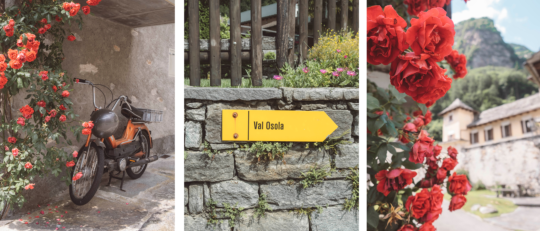 Brione, un village tout en pierres et fleurs